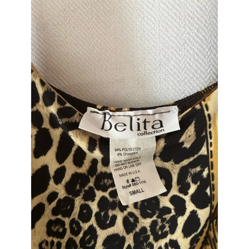 Women's Belita Collection Dress Size S Brown and Black - Picture 3 of 3